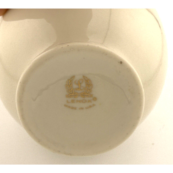 VTG Lenox Roselyn Rhodora Porcelain Bud Vase Pink Rose 24K Gold USA - Picture 9 of 10